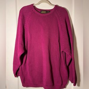 Magenta L Eddie Bauer Sweater